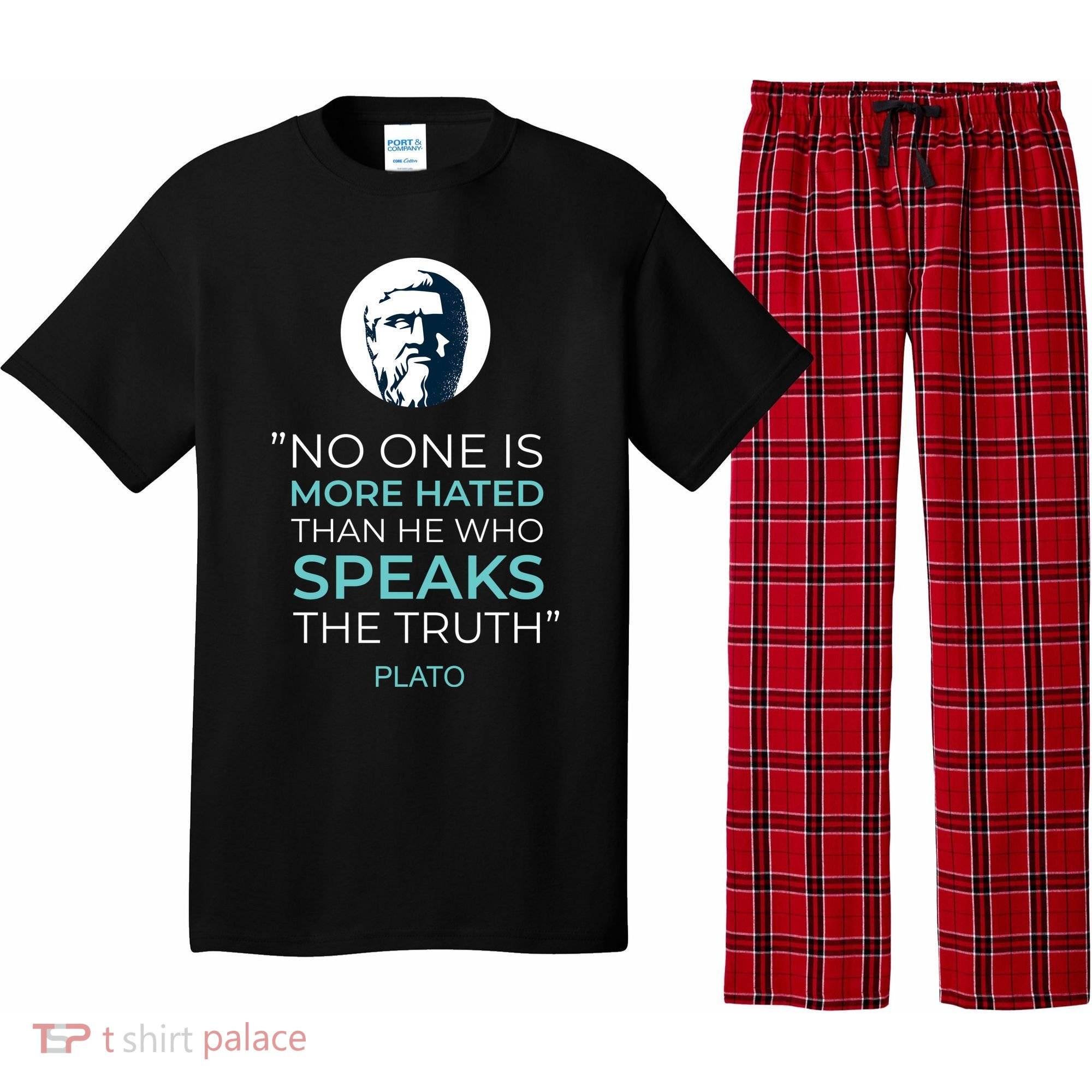 Plato No One Is More Hated Than He Who Speaks The Truth Pajama Set
