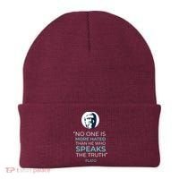 Plato No One Is More Hated Than He Who Speaks The Truth Beanie thumb 0
