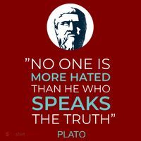Plato No One Is More Hated Than He Who Speaks The Truth Baby Bodysuit thumb 2
