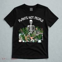 Plants Not People Skeleton Funny Gardening T-Shirt thumb 5