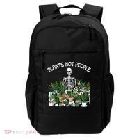 Plants Not People Skeleton Funny Gardening Backpack thumb 0