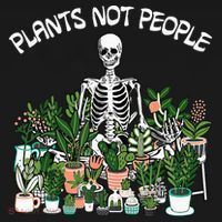 Plants Not People Skeleton Funny Gardening Coaster thumb 2