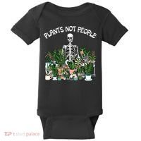 Plants Not People Skeleton Funny Gardening Baby Bodysuit thumb 0