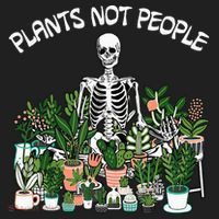 Plants Not People Skeleton Funny Gardening Hat thumb 2