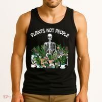 Plants Not People Skeleton Funny Gardening Tank Top thumb 3