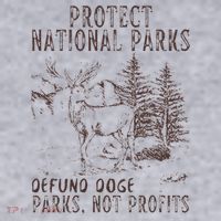 Protect National Parks Defund Doge Support Parks Not Profits Women's Sweatshirt thumb 2