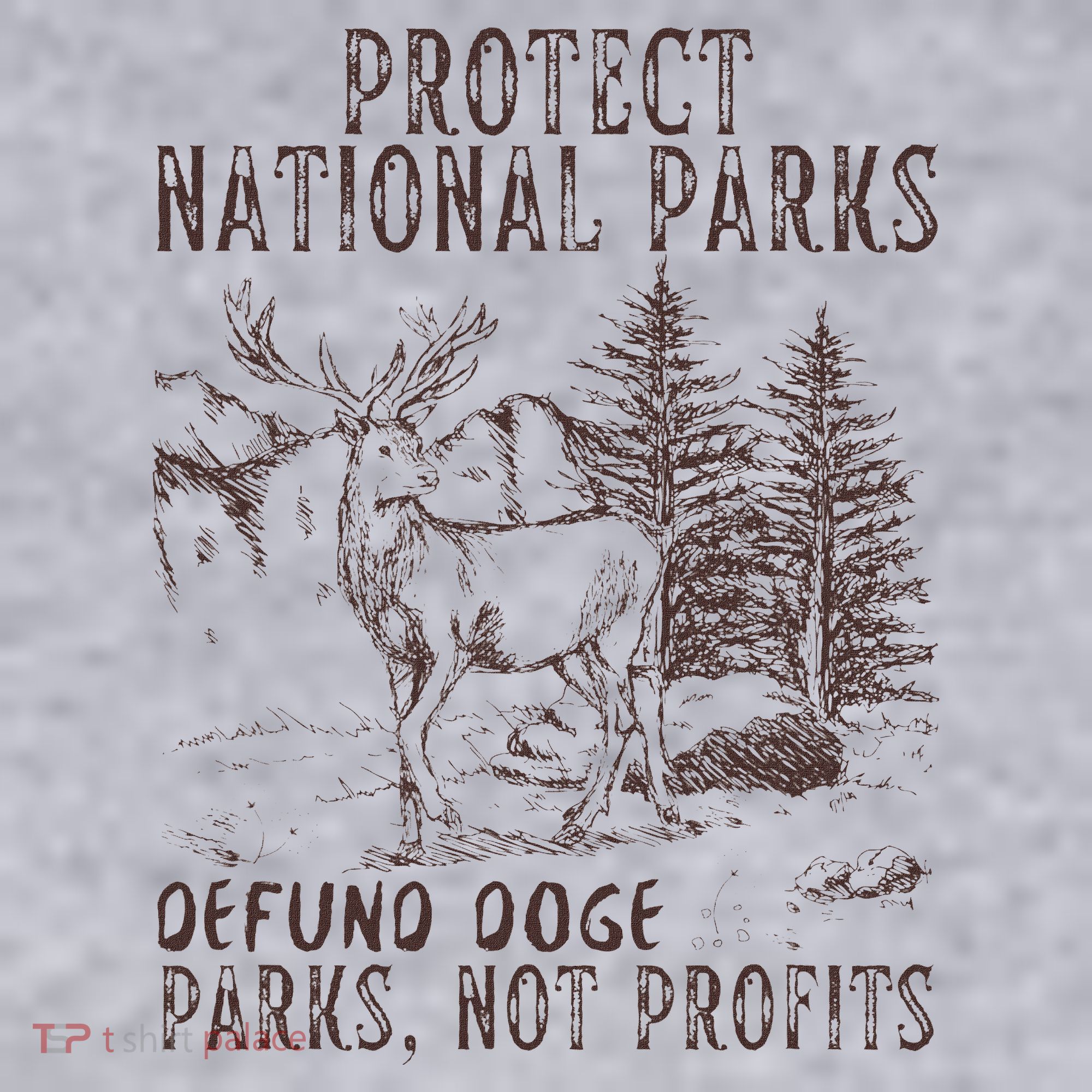 Protect National Parks Defund Doge Support Parks Not Profits Women's Sweatshirt