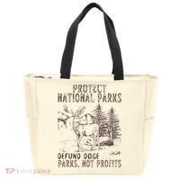 Protect National Parks Defund Doge Support Parks Not Profits Tote Bag thumb 0
