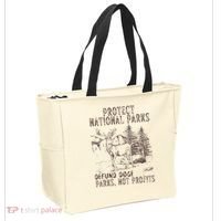 Protect National Parks Defund Doge Support Parks Not Profits Tote Bag thumb 2