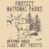 Protect National Parks Defund Doge Support Parks Not Profits Tote Bag thumb 4