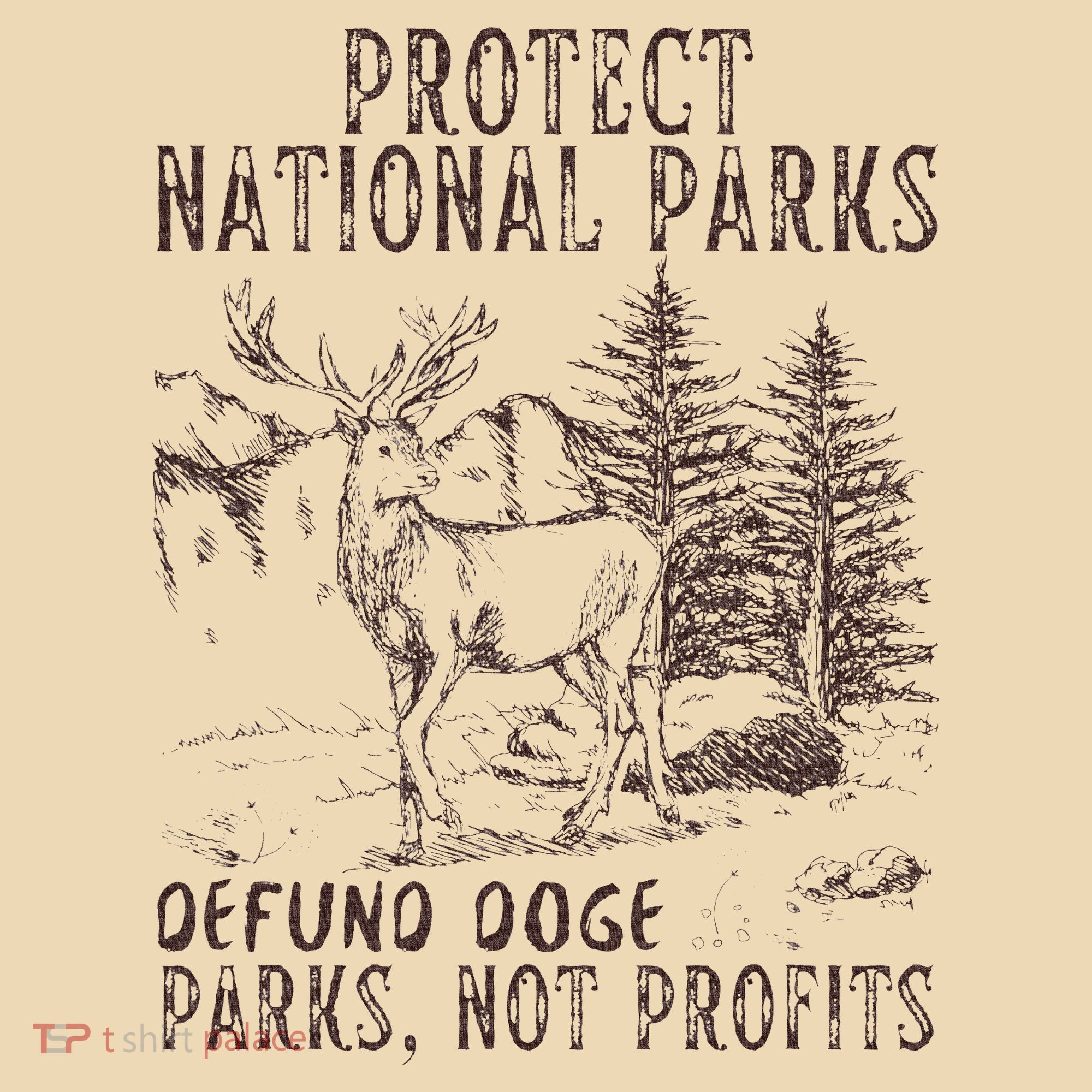 Protect National Parks Defund Doge Support Parks Not Profits Tote Bag