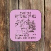Protect National Parks Defund Doge Support Parks Not Profits Coaster thumb 0