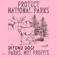 Protect National Parks Defund Doge Support Parks Not Profits Coaster thumb 2