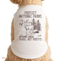 Protect National Parks Defund Doge Support Parks Not Profits Doggie Tank thumb 0