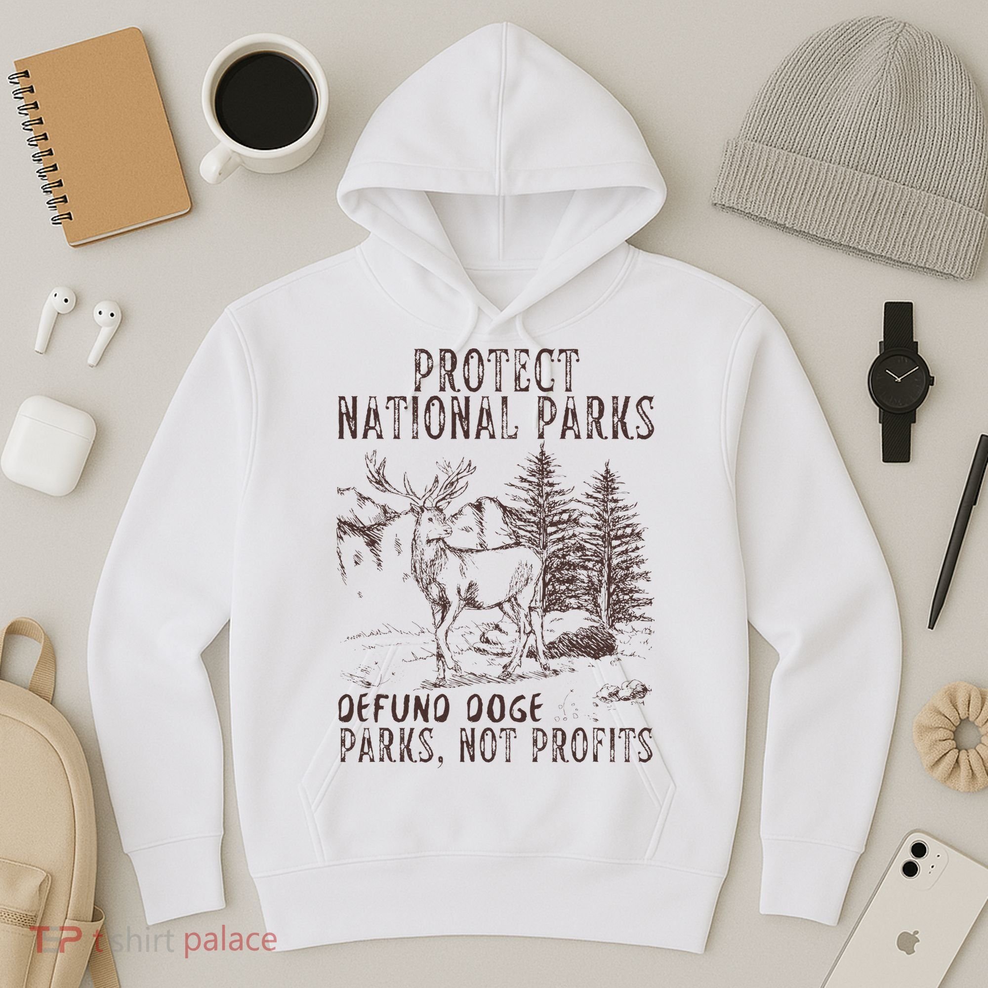 Protect National Parks Defund Doge Support Parks Not Profits Hoodie