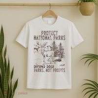 Protect National Parks Defund Doge Support Parks Not Profits T-Shirt thumb 2