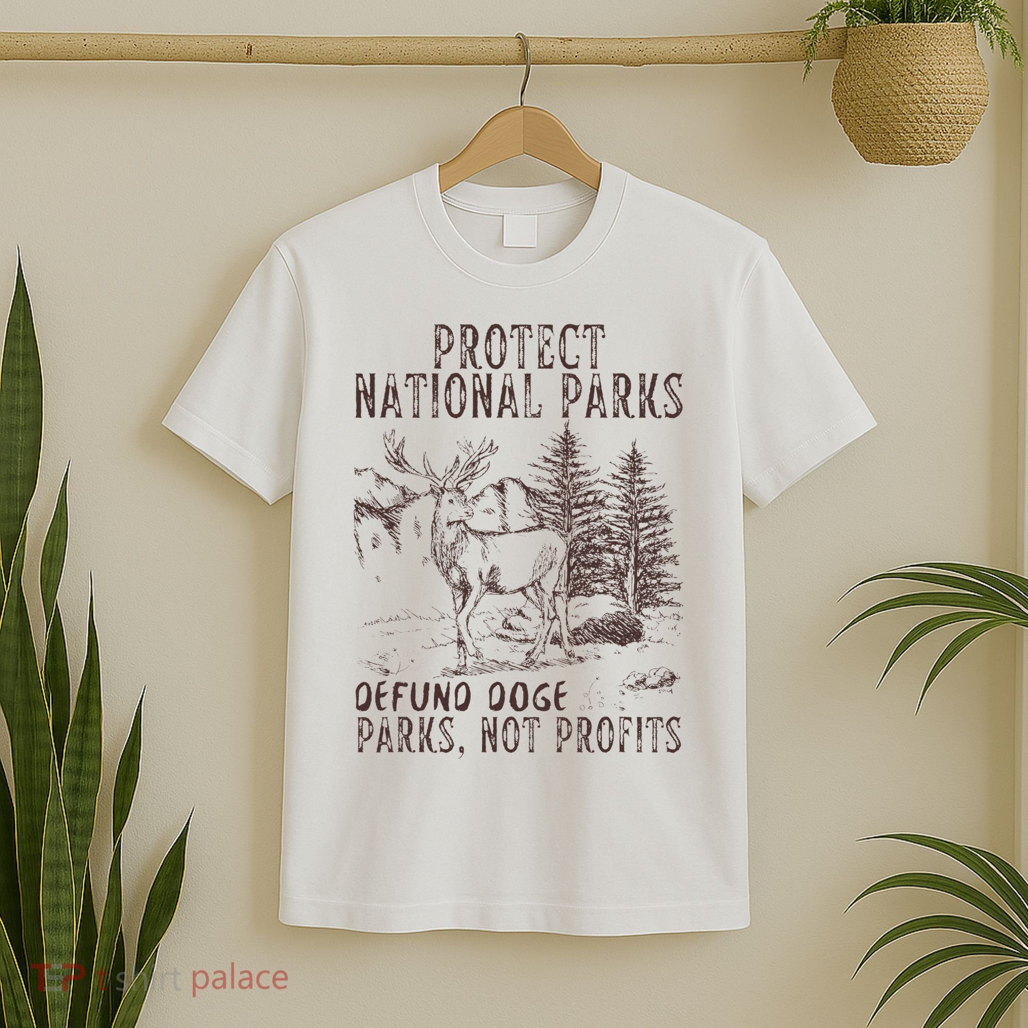 Protect National Parks Defund Doge Support Parks Not Profits T-Shirt