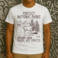 Protect National Parks Defund Doge Support Parks Not Profits T-Shirt thumb 3