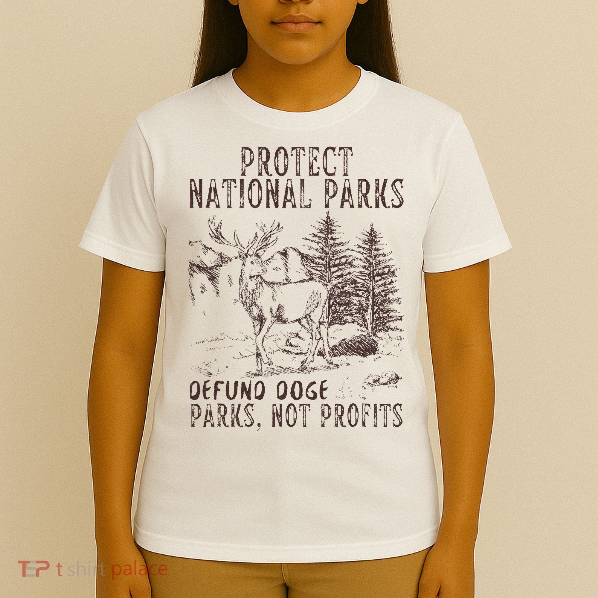 Protect National Parks Defund Doge Support Parks Not Profits T-Shirt
