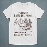 Protect National Parks Defund Doge Support Parks Not Profits T-Shirt thumb 5