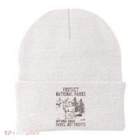 Protect National Parks Defund Doge Support Parks Not Profits Beanie thumb 0