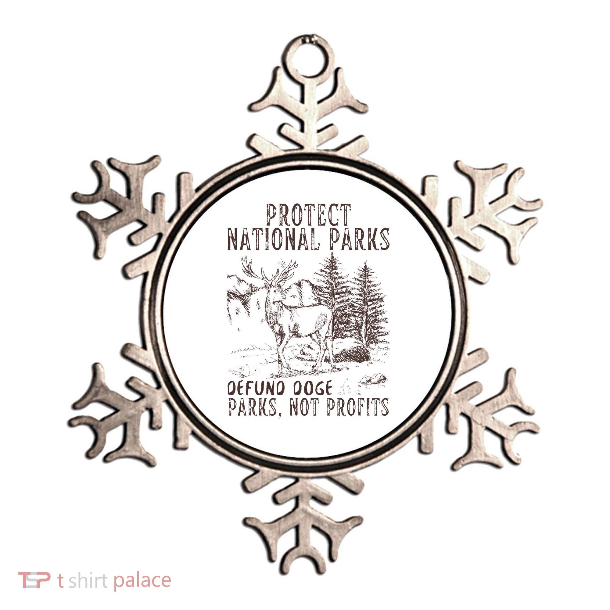 Protect National Parks Defund Doge Support Parks Not Profits Ornament