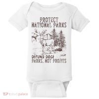 Protect National Parks Defund Doge Support Parks Not Profits Baby Bodysuit thumb 0