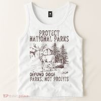 Protect National Parks Defund Doge Support Parks Not Profits Tank Top thumb 2