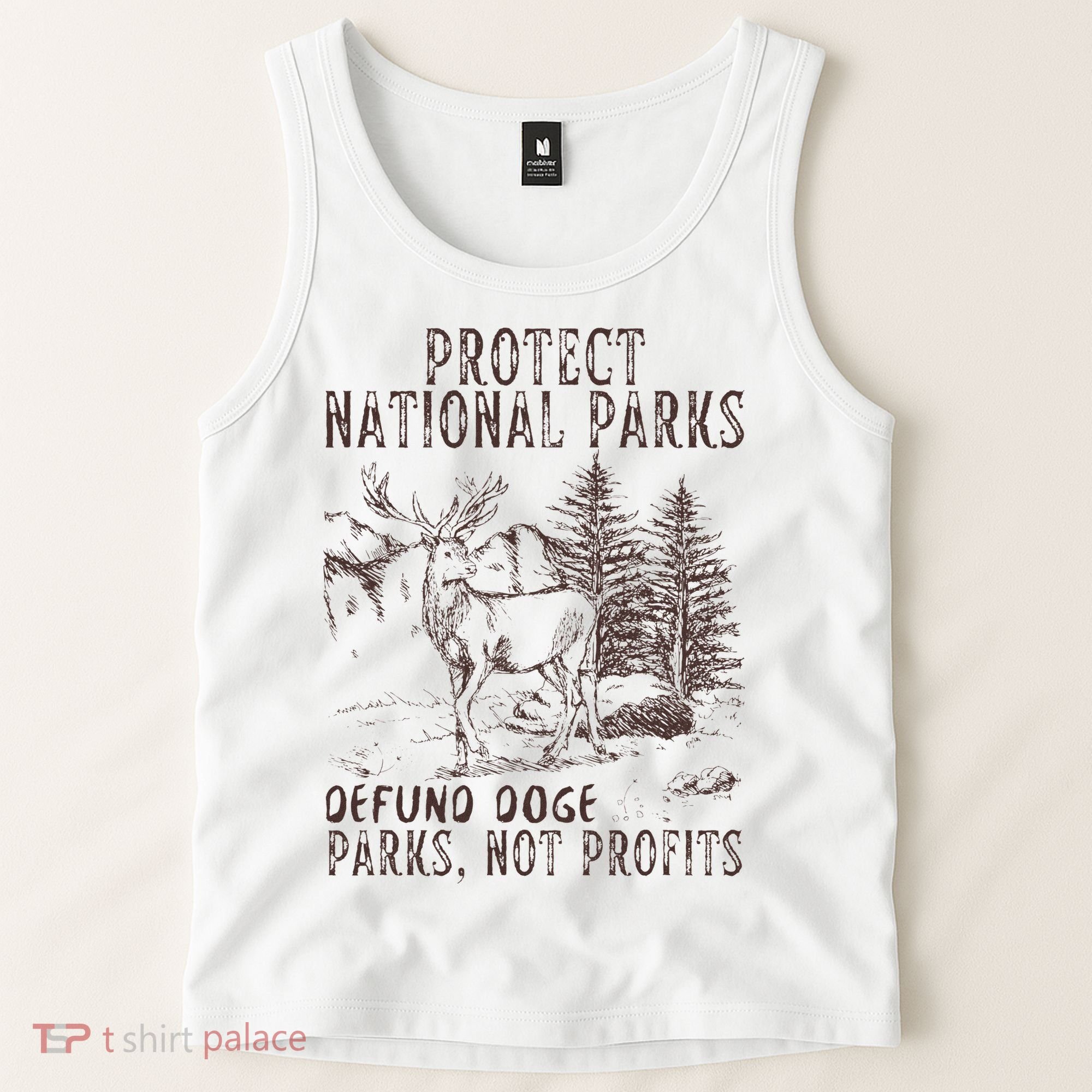 Protect National Parks Defund Doge Support Parks Not Profits Tank Top