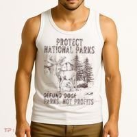 Protect National Parks Defund Doge Support Parks Not Profits Tank Top thumb 3