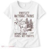 Protect National Parks Defund Doge Support Parks Not Profits Women's T-Shirt thumb 0