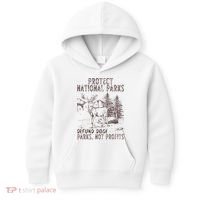 Protect National Parks Defund Doge Support Parks Not Profits Kids Hoodie thumb 0
