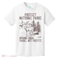 Protect National Parks Defund Doge Support Parks Not Profits Kids T-Shirt thumb 0