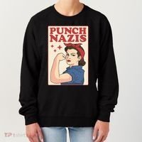 Punch Nazis Women's Sweatshirt thumb 0