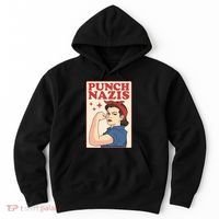 Punch Nazis Hoodie thumb 0