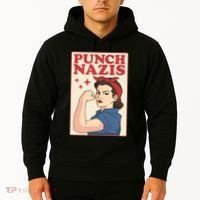 Punch Nazis Hoodie thumb 2