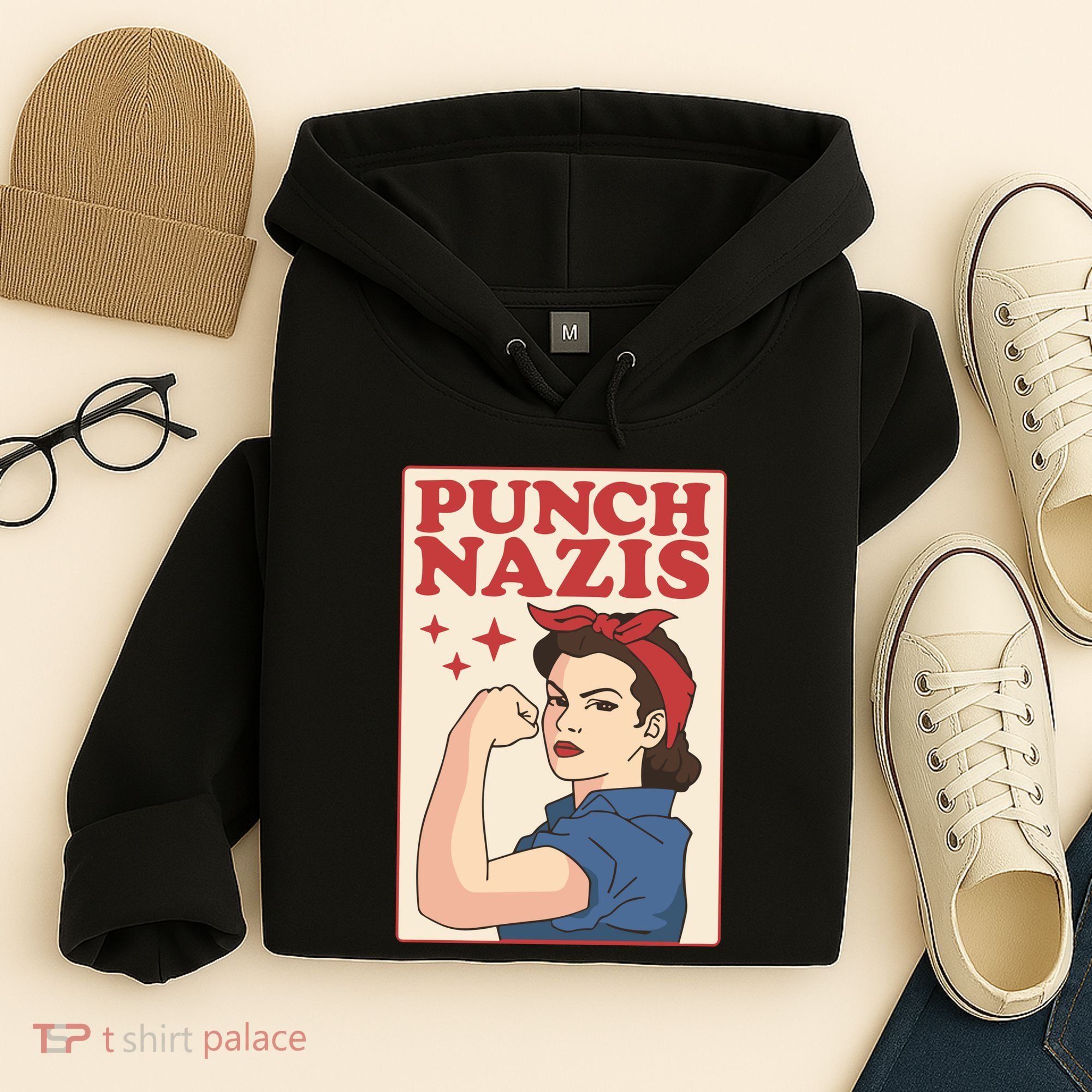 Punch Nazis Hoodie