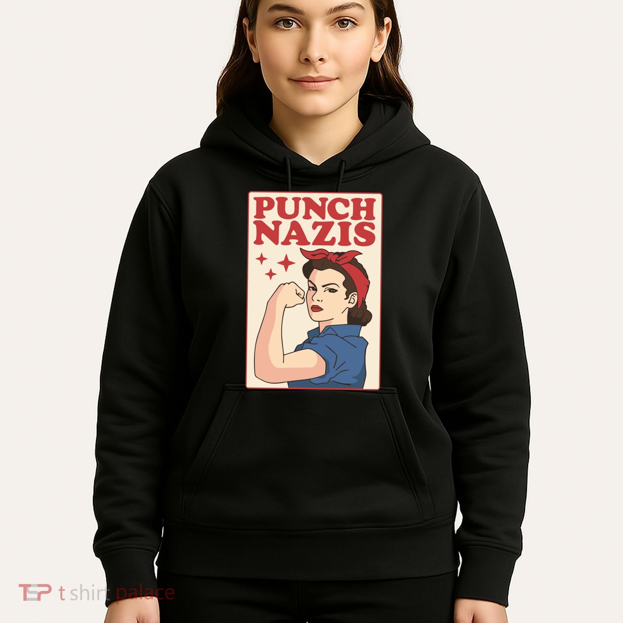 Punch Nazis Hoodie