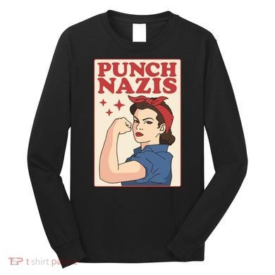 Punch Nazis Long Sleeve Shirt