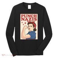 Punch Nazis Long Sleeve Shirt thumb 0