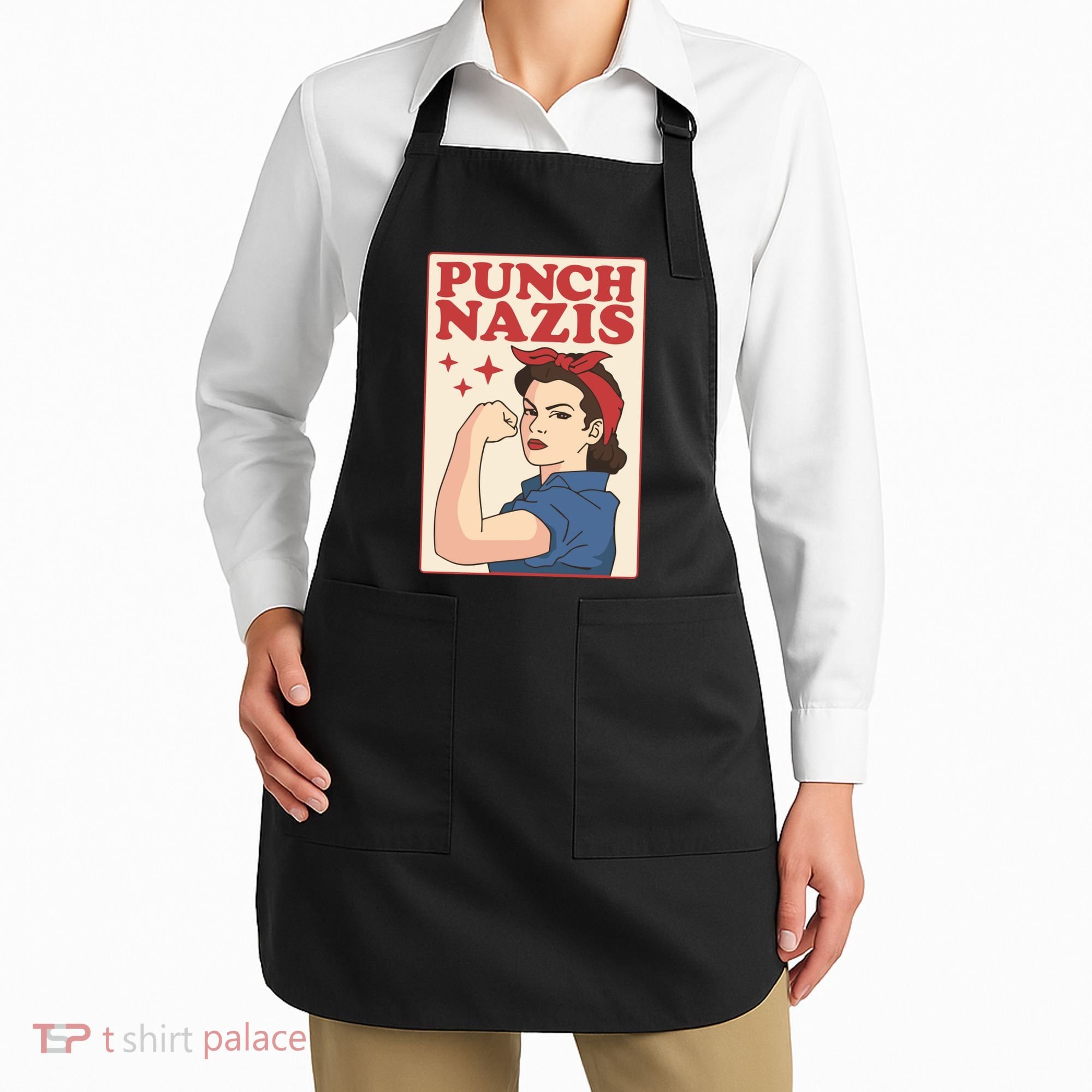 Punch Nazis Apron