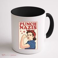 Punch Nazis Coffee Mug thumb 1