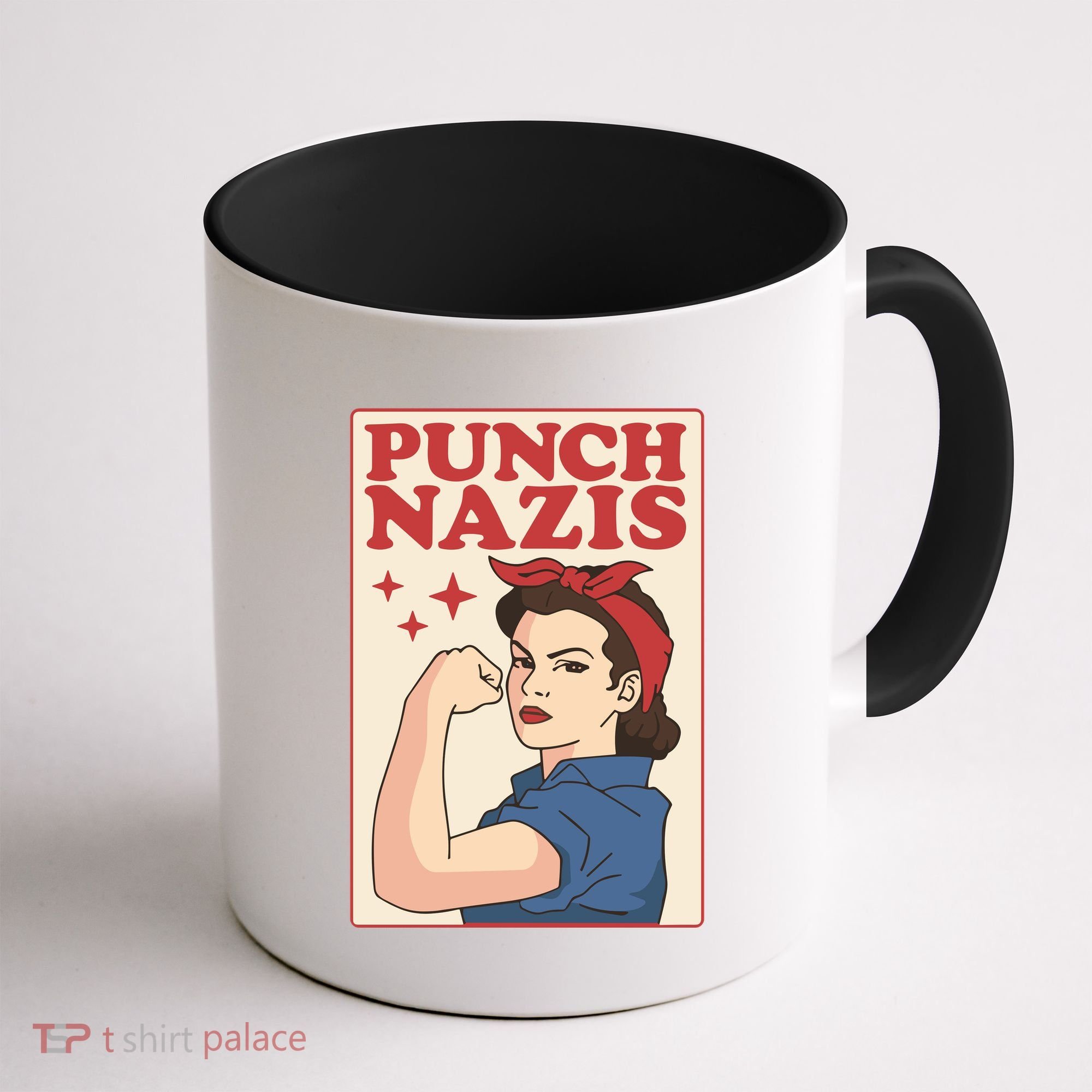 Punch Nazis Coffee Mug