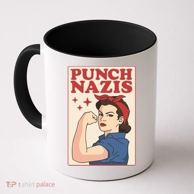 Punch Nazis Coffee Mug