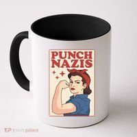 Punch Nazis Coffee Mug thumb 0