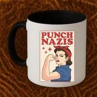 Punch Nazis Coffee Mug thumb 2