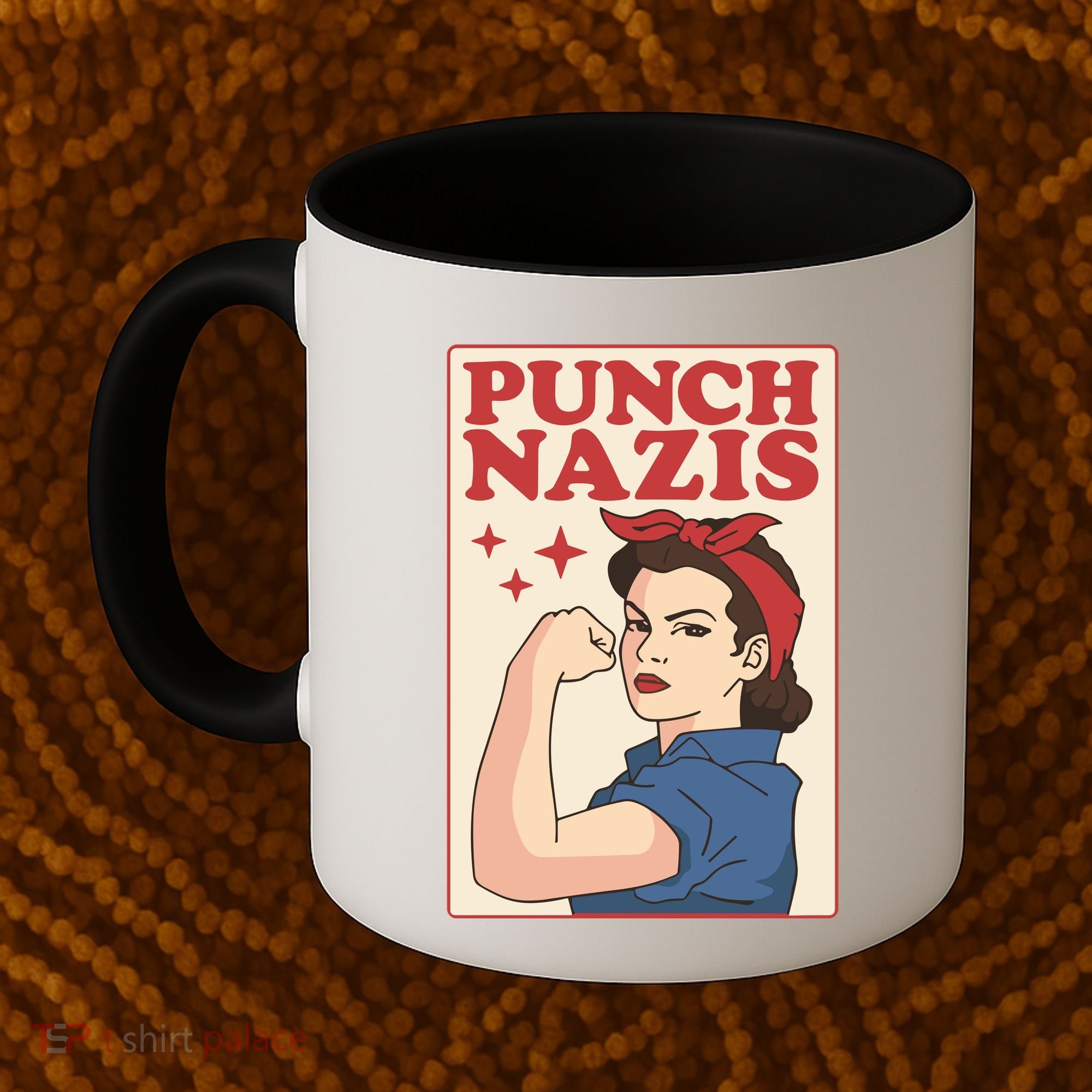 Punch Nazis Coffee Mug