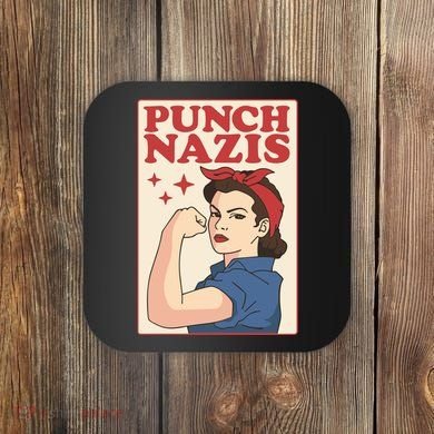Punch Nazis Coaster