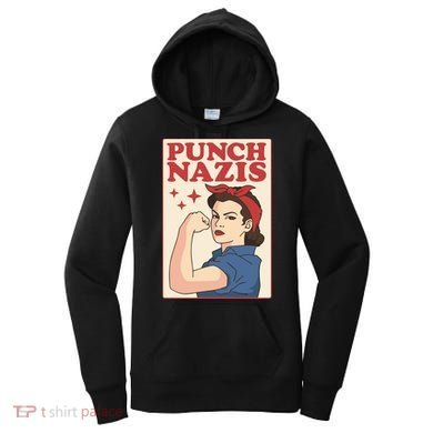 Punch Nazis Women's Hoodie