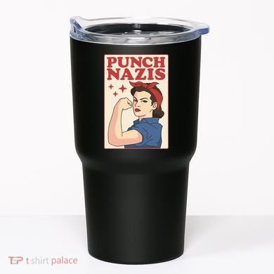 Punch Nazis Tumbler